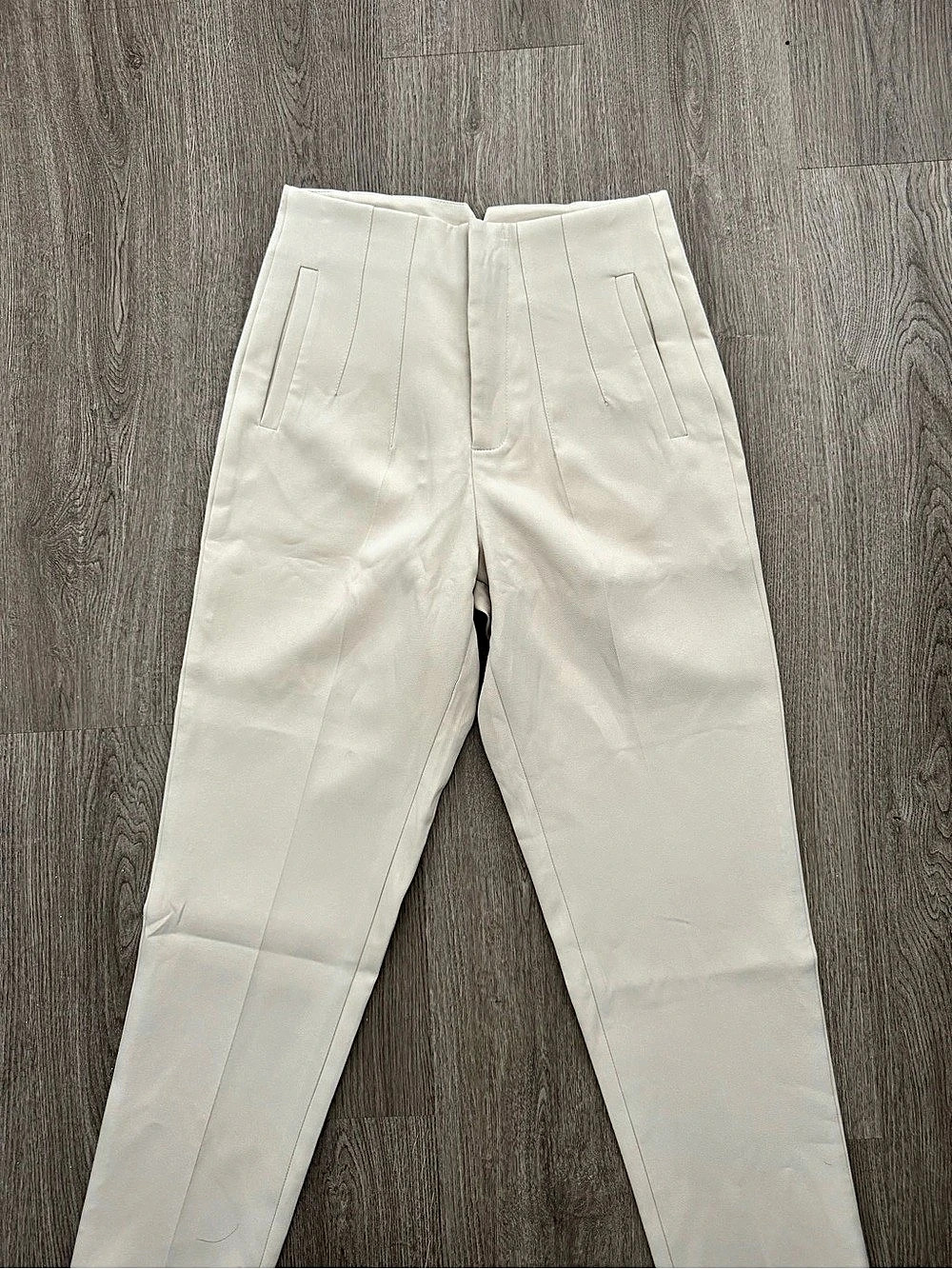 Shein Cream Trousers Size Small